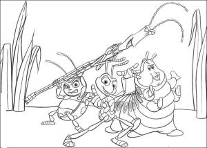 Bir Böceğin Hayatı boyama sayfası,  coloring page, Heimlich ve Arkadaşları, 