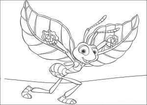 Bir Böceğin Hayatı boyama sayfası,  coloring page, Flik Uçmaya Hazır, 