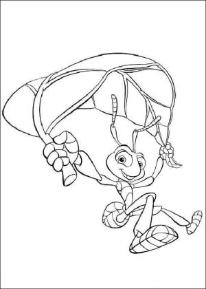 Bir Böceğin Hayatı boyama sayfası,  coloring page, Flik Uçuyor, 