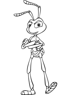 Bir Böceğin Yaşamı boyama sayfası,  coloring page, Bir Böceğin sinirli, 