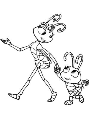 Bir Böceğin Yaşamı boyama sayfası,  coloring page, Atta and Dot itibaren Bir Böceğin Yaşamı, 