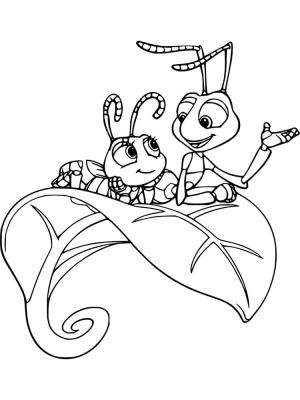 Bir Böceğin Yaşamı boyama sayfası,  coloring page, Bir Böceğin Yaşamı dikkatle dinleyin, 