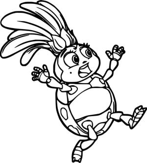 Bir Böceğin Yaşamı boyama sayfası,  coloring page, Panikliyor Bir Böceğin, 