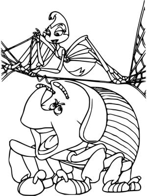 Bir Böceğin Yaşamı boyama sayfası,  coloring page, Oyundaki bir böceğin hayatı, 