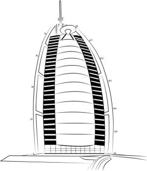 Birleşik Arap Emirlikleri boyama sayfası,  coloring page, Burj El Arap 4, 