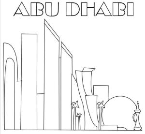 Birleşik Arap Emirlikleri boyama sayfası,  coloring page, Abu Dabi, 