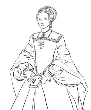 Birleşik Krallık boyama sayfası,  coloring page, Kraliçe I. Elizabeth, 