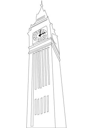 Birleşik Krallık boyama sayfası,  coloring page, Londra’daki Big Ben, 