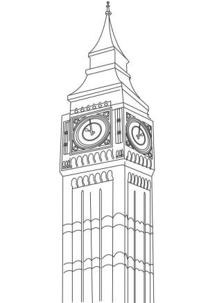 Birleşik Krallık boyama sayfası,  coloring page, Güzel Büyük Ben, 