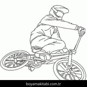 Bisiklet boyama sayfası – yaratıcılık, eğlenceli etkinlik