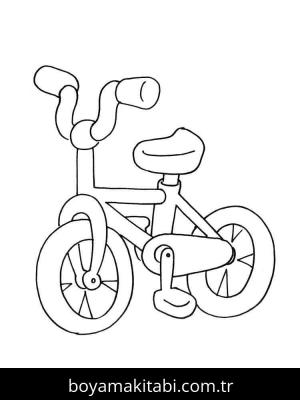Bisiklet boyama sayfası – keyifli zaman, renkli çizimler