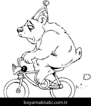 Bisiklet boyama sayfası – sanatsal çalışma, çocuklar için