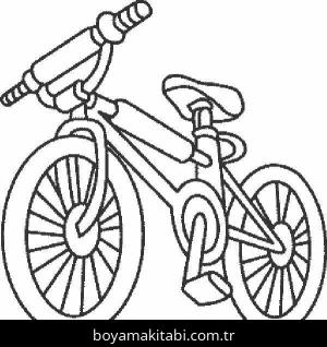 Bisiklet boyama sayfası – yaratıcılık, eğlenceli etkinlik