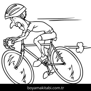 Bisiklet boyama sayfası – boyama etkinliği, çocuk aktivitesi