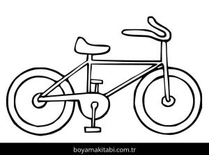 Bisiklet boyama sayfası – boyama çalışması, yaratıcılığı geliştirir