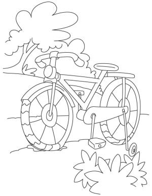 Bisiklet boyama sayfası,  coloring page, Çocuklar İçin Bisiklet, 