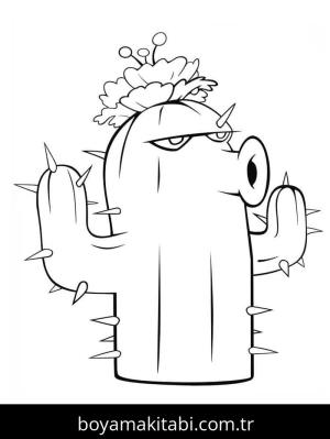 Bitkiler ve Zombiler boyama sayfası – boyama etkinliği, çocuk aktivitesi