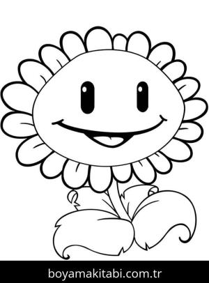 Bitkiler ve Zombiler boyama sayfası – okul öncesi, evde etkinlik