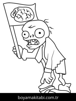 Bitkiler ve Zombiler boyama sayfası – evde etkinlik, ücretsiz yazdır