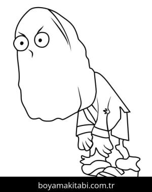 Bitkiler ve Zombiler boyama sayfası – evde etkinlik, ücretsiz yazdır