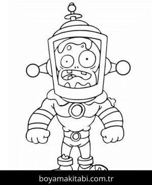 Bitkiler ve Zombiler boyama sayfası – renkli çizimler, okul öncesi