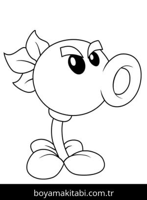 Bitkiler ve Zombiler boyama sayfası – evde etkinlik, ücretsiz yazdır