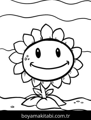 Bitkiler ve Zombiler boyama sayfası – renkli çizimler, okul öncesi