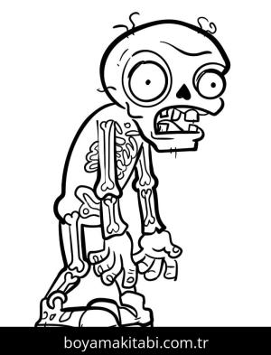 Bitkiler ve Zombiler boyama sayfası – yaratıcılık, eğlenceli etkinlik