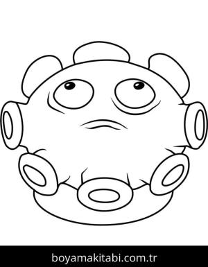 Bitkiler ve Zombiler boyama sayfası – eğlenceli etkinlik, el becerilerini geliştirir