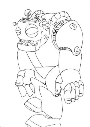 Bitkiler vs Zombiler boyama sayfası,  coloring page, Bitkiler vs Zombies Dr. Zomboss, 