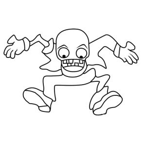 Bitkiler vs Zombiler boyama sayfası,  coloring page, Bitkiler vs Zombiler Bungee Zombi, 