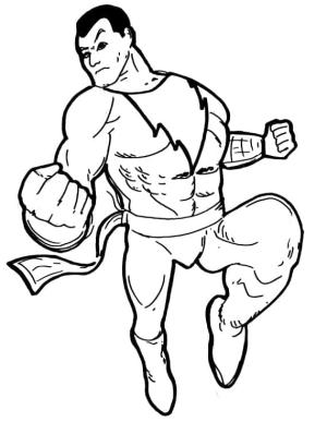 Black Adam boyama sayfası,  coloring page, Animated Black Adam, 