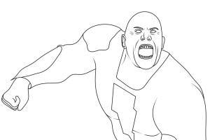 Black Adam boyama sayfası,  coloring page, black adam kizgin, 