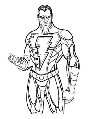 Black Adam boyama sayfası,  coloring page, black Adam’in Ucretsiz Cizimi, 