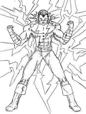 Black Adam boyama sayfası,  coloring page, Guclu black Adam, 