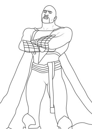 Black Adam boyama sayfası,  coloring page, Black Adam Cok havali, 