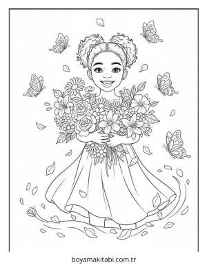 Black Girl boyama sayfası – yaratıcılığı geliştirir, keyifli zaman