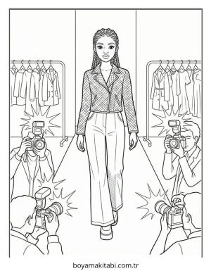 Black Girl boyama sayfası – yaratıcılık, eğlenceli etkinlik