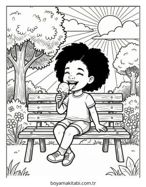 Black Girl boyama sayfası – evde etkinlik, ücretsiz yazdır