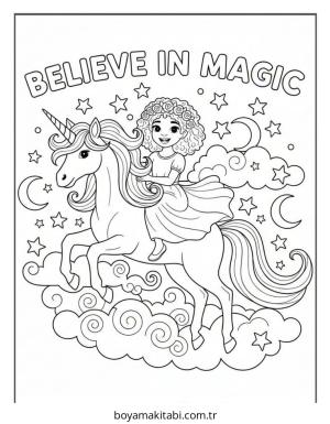 Black Girl boyama sayfası – sanatsal çalışma, çocuklar için