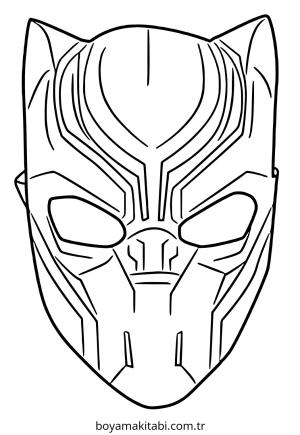 Black Panther boyama sayfası – çocuk aktivitesi, PDF indir