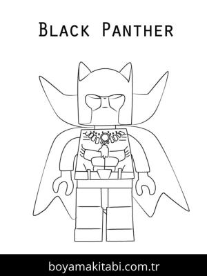 Black Panther boyama sayfası – boyama çalışması, yaratıcılığı geliştirir