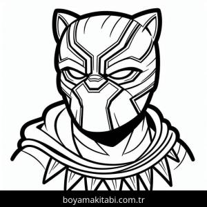 Black Panther boyama sayfası – okul öncesi, evde etkinlik