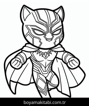 Black Panther boyama sayfası – yaratıcılık, eğlenceli etkinlik