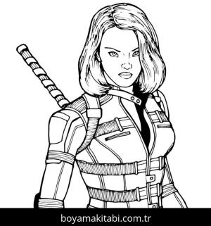 Black Widow boyama sayfası 53280,  coloring page, 