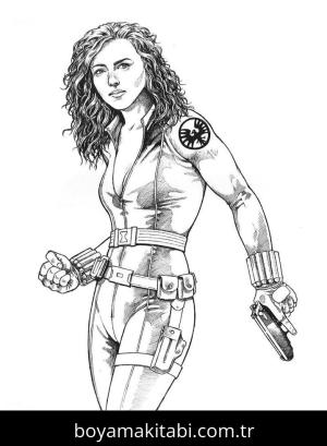 Black Widow boyama sayfası 53278,  coloring page, 