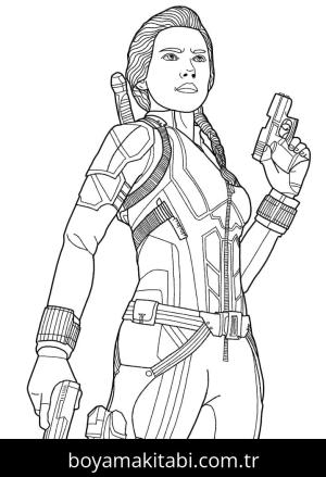 Black Widow boyama sayfası 53295,  coloring page, 