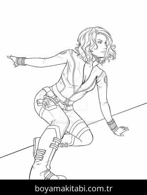 Black Widow boyama sayfası 53289,  coloring page, 