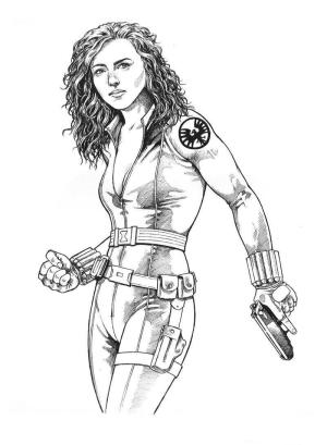 Black Widow boyama sayfası,  coloring page, Güzel Kara Dul, 