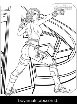 Black Widow boyama sayfası 53284,  coloring page, 